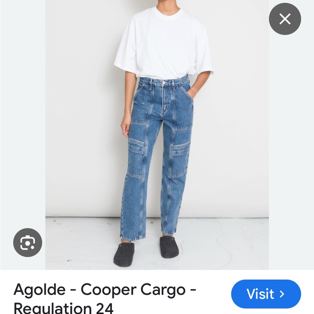 Agolde Women's Straight Leg Blue Jeans